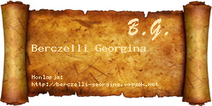 Berczelli Georgina névjegykártya